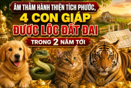 Âm thầm hành thiện tích phước, 4 con giáp được lộc đất đai trong 2 năm tới