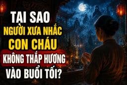 Tại sao người xưa nhắc con cháu không thắp hương vào buổi tối?