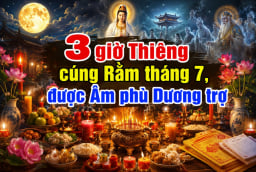 3 giờ Thiêng cúng Rằm tháng 7, được Âm phù Dương trợ