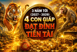 3 năm tới (2027 - 2029), 4 con giáp Đạt Đỉnh Tiền Tài