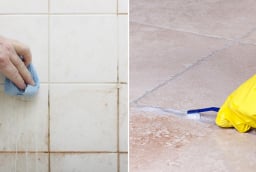 Dùng 2 thứ này làm sạch ron gạch men, chà nhẹ là sáng bóng như mới