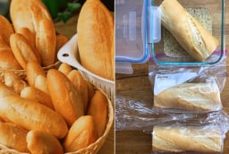 Mẹo bảo quản bánh mì cả tháng vẫn thơm ngon như mới