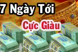 7 ngày tới: 3 tuổi Đệ Tử Thần Tài, Tiền Vào như nước, bước chân ra ngoài là Lộc Trời Rơi Trúng Đầu
