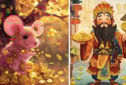 Mưa Rơi Lộc Đến 50 ngày nữa: 3 tuổi 'tắm' trong bể lộc, phú quý triền miên