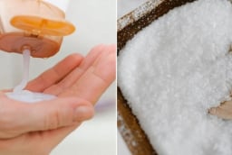 Trộn muối trắng với dầu gội: Tóc mọc như mạ non, giảm gẫy rụng, nấm gàu cả nam và nữ đều thích