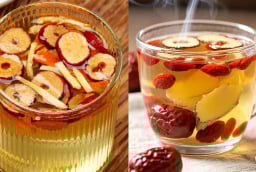 Cách uống trà gừng táo đỏ giảm cân nhanh, da hồng hào