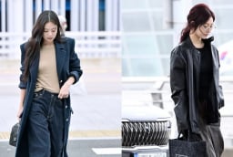 Học lỏm cách mix đồ thời trang sân bay tối giản nhưng vẫn đầy khí chất của sao Hàn