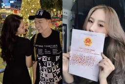 Quang Minh hào phóng tặng vợ trẻ kém 37 tuổi cuốn sổ đỏ