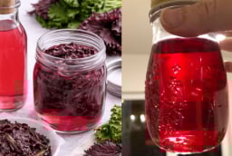 Cách làm giấm tía tô vừa đẹp mắt, thơm ngon, vừa tốt cho tiêu hóa, giúp đẹp da