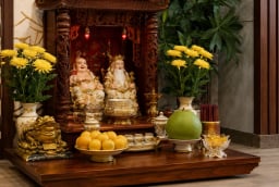 Vì sao ban Thần Tài luôn đặt dưới đất thay vì treo cao? Những vị trí tuyệt đối tránh kẻo hao tài