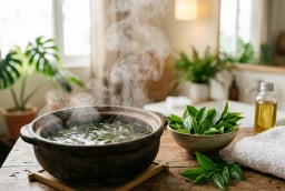 Cách dùng lá trà xanh giúp se khít lỗ chân lông, giảm dầu nhờn