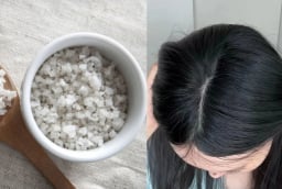 Cách gội đầu bằng nước muối giúp tóc bồng bềnh, lâu bết, kích thích mọc tóc