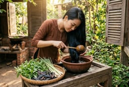 Chỉ cần vài lá hương nhu: Tóc rụng theo nắm cũng giảm dần sau thời gian ngắn