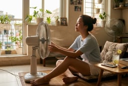 Thói quen dùng quạt điện kiểu này mùa hè: Bảo sao tiền điện tăng vọt, người lại sinh bệnh