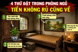 4 thứ đặt trong phòng ngủ, Tiền không rủ cũng về