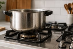 Vì sao không nên đặt nồi chảo mới rửa xong lên bếp gas? Chớ chủ quan