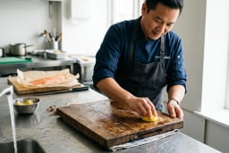 Vì sao nhiều đầu bếp đặt lát chanh cạnh thớt khi chế biến thực phẩm?