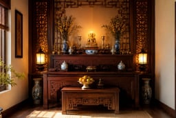 Vì sao người xưa lại sợ ánh sáng mạnh ở phòng thờ? Những lưu ý quan trọng khi bố trí ban thờ