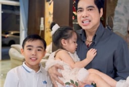 Danh ca Ngọc Sơn bất ngờkhoe con trai và con gái