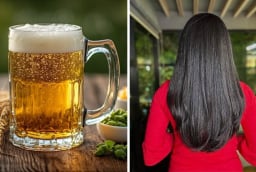 Cách gội đầu bằng bia trị sạch gàu, dưỡng tóc suôn mượt, tóc con mọc lên tua tủa