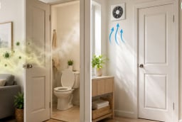 Cửa nhà vệ sinh nên đóng hay mở khi không dùng, chuyện tưởng nhỏ mà không nhỏ