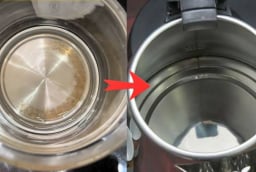 Cách làm sạch cặn bẩn trong ấm siêu tốc không cần cọ rửa
