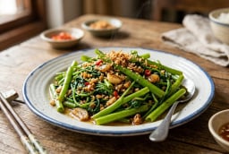 Cách xào rau muống xanh mướt, giòn ngon như ngoài hàng