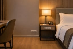 Vì sao ổ cắm điện trong khách sạn thường đặt thấp? Lý do không chỉ để cắm sạc