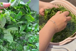 Tại sao khi nấu canh rau ngót, phải vò lá rau trước khi cho vào nồi?