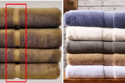 Tại sao trên khăn tắm luôn có một đường kẻ sọc khác biệt?