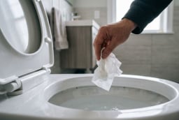 Tại sao trước khi đi vệ sinh, nên bỏ một tờ giấy vào bồn cầu?