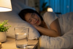 Tại sao bạn nên đặt một cốc nước ở đầu giường vào ban đêm?
