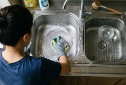 Mẹo làm sạch bồn rửa bát inox, chỉ cần 2 nguyên liệu là bề mặt sáng bóng như mới