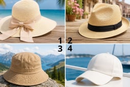 Chọn 1 chiếc mũ bạn thích đội khi đi du lịch, bạn là người như thế nào trong mắt người khác?