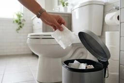 Khi đi vệ sinh: Nên vứt giấy vào sọt rác hay xả thẳng xuống bồn cầu mới đúng chuẩn y tế?