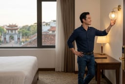 Vì sao nên bật hết đèn ngay khi vừa bước vào phòng khách sạn?