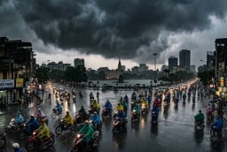 Thời tiết hôm nay 4/8: Bắc Bộ mưa lớn, Hà Nội có mưa rào và dông, Nam Bộ ngày nắng