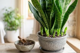 Chỉ cần thêm 1 thìa này, cây lưỡi hổ bật mầm liên tục, lá cứng đẹp quanh năm