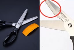 Công dụng đặc biệt của đường răng cưa trên kéo, nhiều người không biết