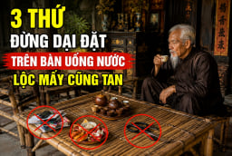 3 thứ đừng dại đặt trên bàn uống nước, Lộc mấy cũng tan