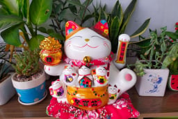 Mèo thần Tài vẫy tay nên đặt hướng ra cửa hay hướng vào trong?