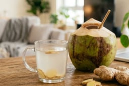 Tác dụng của nước dừa gừng đối với sức khỏe