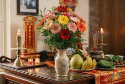 3 loại hoa đặt lên bàn thờ tiền vào như nước