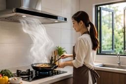 Khi mở máy hút mùi, nên đóng hay mở cửa? Nhiều người đang làm sai