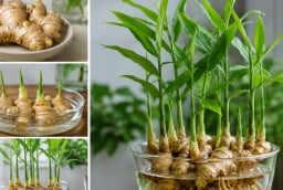 Cách trồng gừng thủy sinh tại nhà để cây xanh tốt, đẻ nhiều nhánh, củ phát triển khỏe