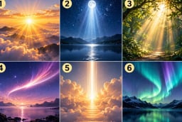 Chọn 1 vệt ánh sáng để xem vũ trụ nhắn gửi gì tới bạn