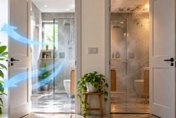Cửa nhà tắm nên đóng hay mở khi không dùng? Nhiều gia đình đang làm sai mà không biết