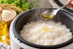 Vì sao nhiều người cho một thìa dầu ăn vào nồi cơm? Mẹo nhỏ nhưng có lý do