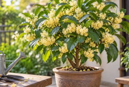 Trồng cây mộc hương phong thủy trong chậu: Muốn cây sai hoa, đừng bỏ qua 5 điều này