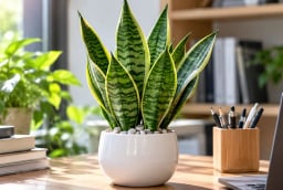 4 tuổi con giáp thích hợp trồng cây lưỡi hổ phong thủy ở bàn làm việc